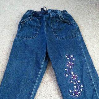 Koala Kids Embroidered Girls Jeans Sz 24 Months, From Babies R Us, Euc