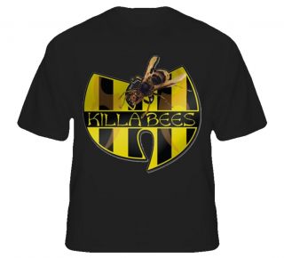 Mens Wu Tang Clan T Shirt Killa Bees Hip Hop Rap Logo T Shirt