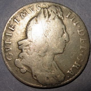 Britannia King William III Silver Sixpence 1697