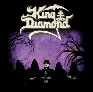 King Diamond CD lgo Band Photo Official Shirt LRG New Mercyful Fate