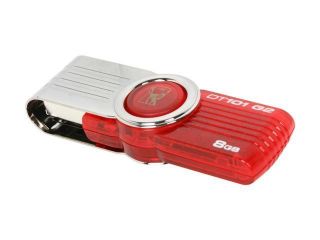 Kingston DataTraveler 101 Gen 2 8GB USB 2.0 Flash Drive (Red) Model