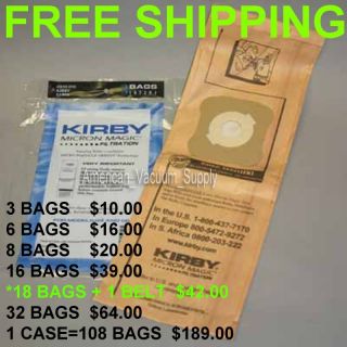 Kirby Vacuum Bags G3 G4 G5 G6 G7 197394 197294