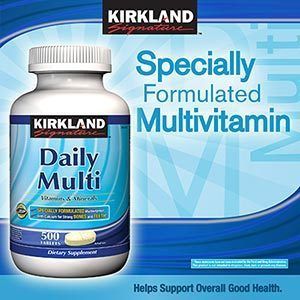 Kirkland Signature Daily Multi Vitamins & Minerals 500 Tablets   FREE