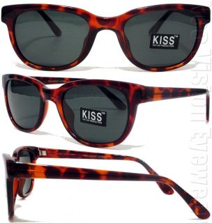 Medium Kiss Retro Sunglasses Smoke Lenses Tortoise 349