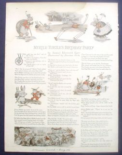  Illustrated Poem Harrison Cady 1916 Myrtle Turtle Womans World Kiser