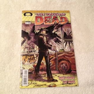  Walking Dead 1 First Print NM Signed By Robert Kirkman Tony Moore 1