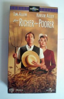 For Richer or Poorer VHS 1998 Tim Allen Kirstie Alley