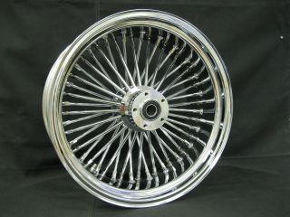 Chrome Ultima 48 Fat King Spoke Rear 18x3 5 Wheel for Harley and