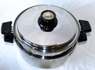 Kitchen Craft 6 Qt Pot with Steamer Insert 10 Utility Rack Vented Lid