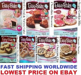 FOR NEW & OLD EASY BAKE OVENS / 7 KITS/BOXES(30+ MIXES) / NEW & FRESH