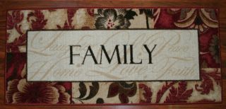 2X3 Kitchen Rug Mat Washable Mats Rugs Family Laughter Home Love Peace
