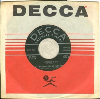 Kitty Wells Decca EP 2362 45rpm