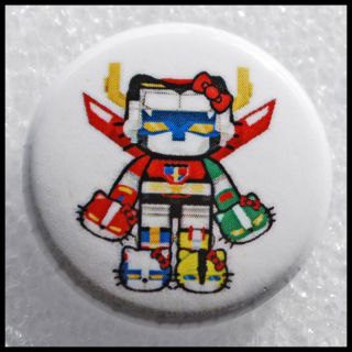 Voltron Defender Kitty Comic Hello Kitty Button