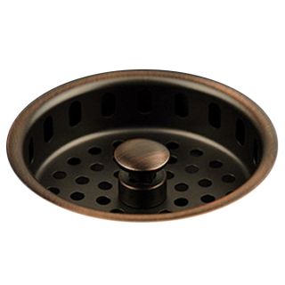 Antique Copper Kitchen Sink Drain Basket Strainer Stopper Plug