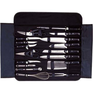 Berghoff Knife Set with Roll Bag 18 Pieces Cutlery