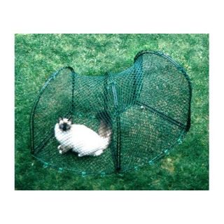 Outdoor Kittywalk Curves Cat Small Dog Enclosure 2 Pack with 1 Door