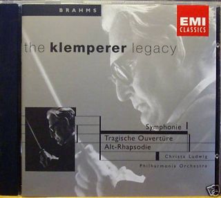 The Klemperer Legacy Brahms Symphony No 1 EMI