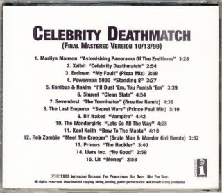 Marilyn Manson Eminem Kool Keith Lit Promo Advance CD