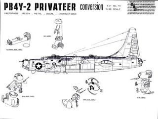 Koster 1 48 PB4Y 2 Privateer Conversion for B 24 D J