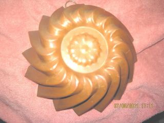 Copper Tin Spiral Antique Kitchenware Mold Marked Kreamer