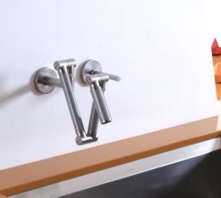 Kohler Karbon Wall Mount Articulating Kitchen Faucet Spray Chrome K