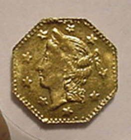 California Fractional Gold Coin BG 1301 Kroll Hoarde Gem BU