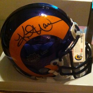 Kurt Warner Signed Mini Helmet 2000 Arizona Cardinals St Louis Rams