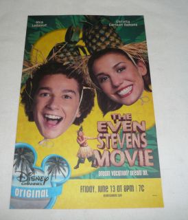 2003 Disney Channel Ad Page The Even Stevens Movie Shia LaBeouf