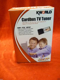 KWorld Card Bus TV Tuner NB TV 100 Capture Card MPEG Avi