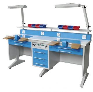 Dental Workstation Two Person Laboratory Equipments