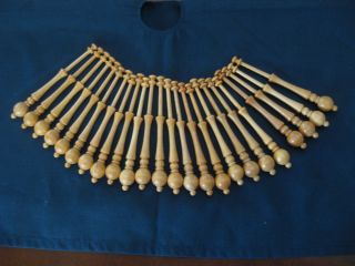 Bobbin Lace Bobbins 24 new Old Dutch style bobbins made of wood about