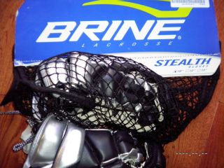 Lacrosse Gloves silver Black  Brine Stealth Lacrosse Gloves NEW NIP 10