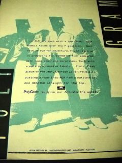 Emerson Lake Powell 1986 Polygram Promo Poster Ad