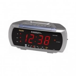 Emerson Dual Alarm Clock Radio 4 Way Lamp Control Auto Time Smarset