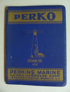 1952 PERKO Perkins Marine Lamp Hardware Catalog ships lanterns lights