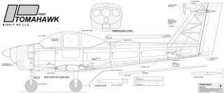 Piper Tomahawk Giant Scale RC PDF Kit Plans
