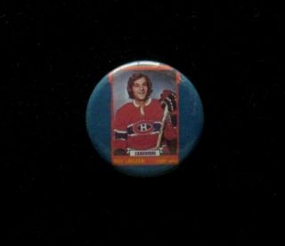Montreal Canadiens 10 Guy Lafleur `1 1 4 Flat Back Button