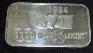 1984 Wells Lamont 1 Troy oz 999 Fine Silver Bar One Ounce Bullion RARE