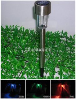 New 10 Outdoor Garden Color Changing Stainless Solar Landscape Light