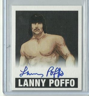 2012 Leaf Originals Wrestling Lanny Poffo Auto Autograph Black 1 of 1