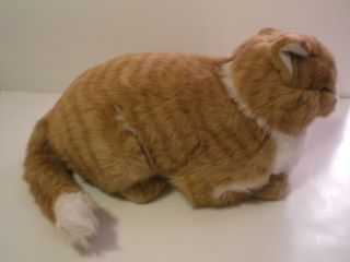  Avanti Applause Large Sleeping Orange Tabby Cat Plush Stuffed Animal