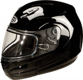 GM44S Modular Snow Helmet Black Snowmobile Sled Trail L Large