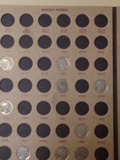 Nickel Coin Album Collection 108 Coins Incomplete