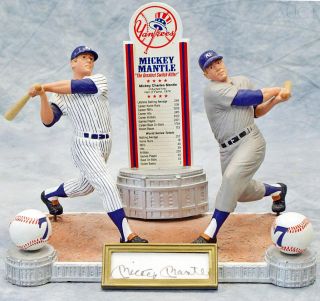 Mickey Mantle Yankees Signed Auto Sports Impressions Figurine Limited