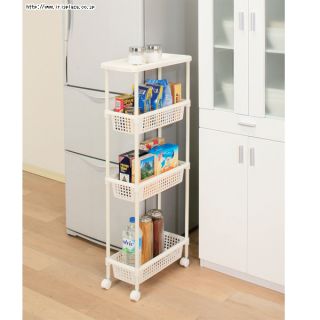 Laundry Cart Kitchen Cart for Narrow Space Kitchen Rack for Small