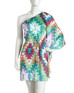 Laundry by Design One Sleeve Printed Dress