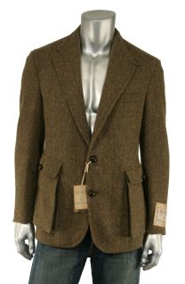 Ralph Lauren RRL Harris Tweed Wool Blazer Jacket 42 R New $990