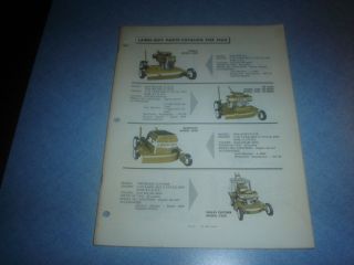 1960 Lawn Boy Parts Catalog Lawnmower