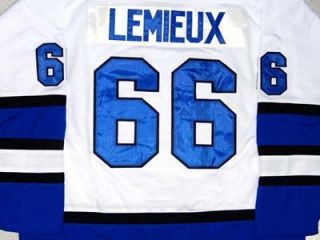Mario Lemieux Laval Voisins Hockey Jersey White New Any Size