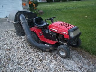 Yard Machines Riding Lawn Mower 12 5 HP 38 Deck with Bagger